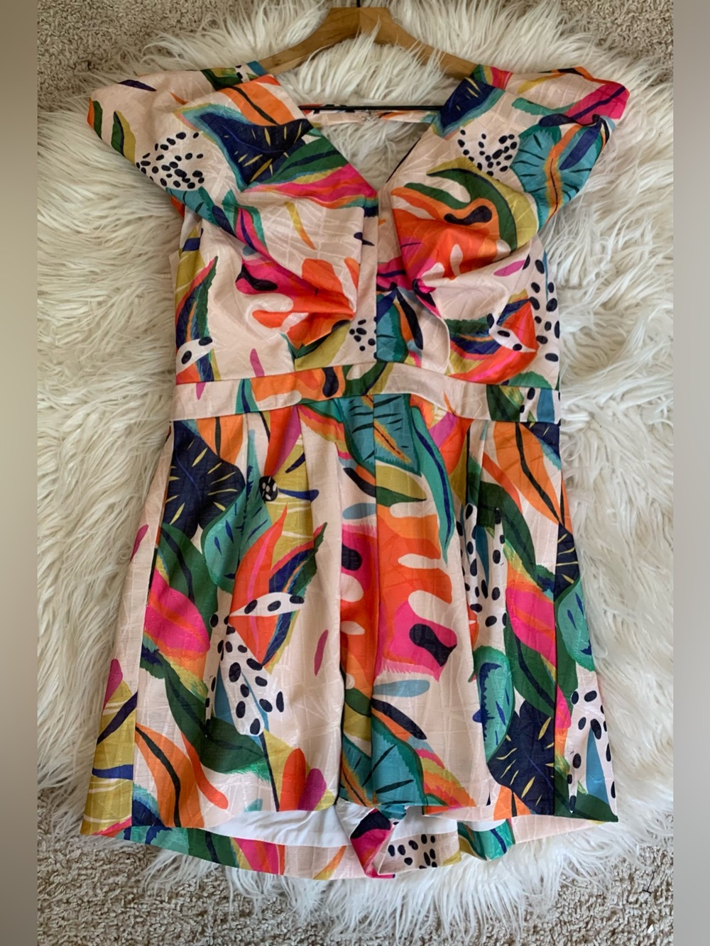 Hello Molly Prettiest Of All Romper Multicolor Pink Size 8